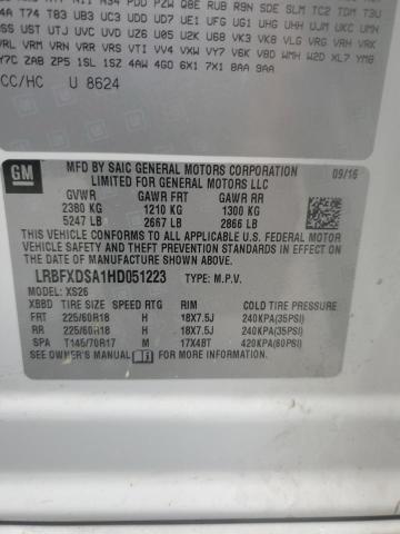 2017 BUICK ENVISION E - LRBFXDSA1HD051223