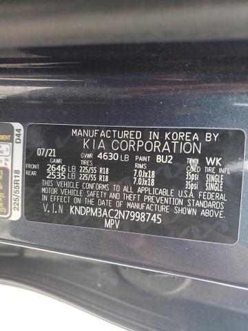2022 KIA SPORTAGE L - KNDPM3AC2N7998745
