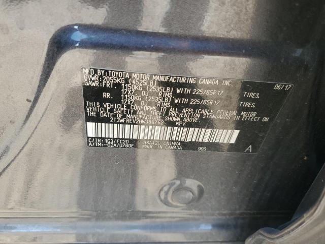 2017 TOYOTA RAV4 XLE - 2T3WFREV2HW388762
