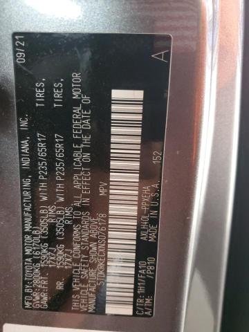 2022 TOYOTA SIENNA LE - 5TDKRKECXNS076178