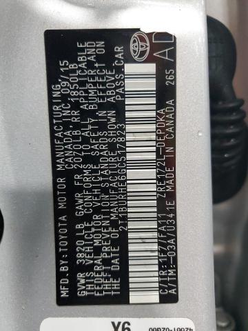 2016 TOYOTA COROLLA L - 2T1BURHE6GC517823