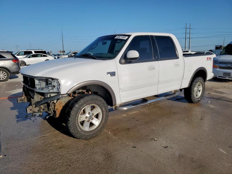 FORD F150 SUPER 2002 white  gas 1FTRW08692KD89789 photo #1