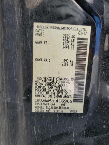 2017 NISSAN MAXIMA 3.5 - 1N4AA6AP5HC416965