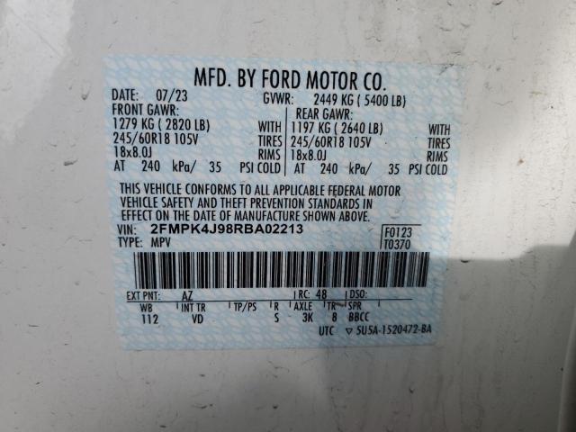 2024 FORD EDGE SEL - 2FMPK4J98RBA02213