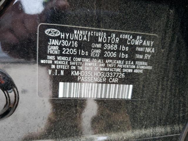 2016 HYUNDAI ELANTRA GT KMHD35LH0GU337726