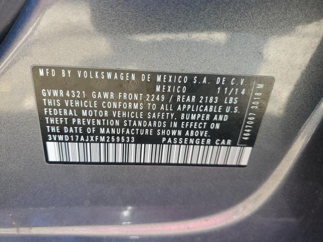 2015 VOLKSWAGEN JETTA SE - 3VWD17AJXFM259533