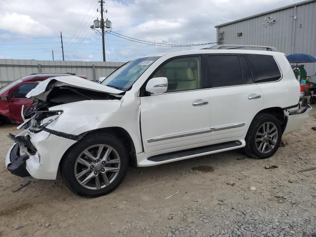LEXUS LX 570 2015 white  gas JTJHY7AX0F4172415 photo #1