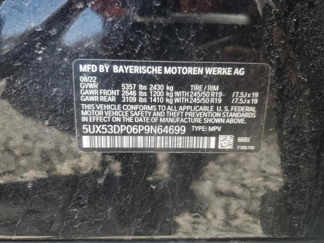 2023 BMW X3 XDRIVE3 5UX53DP06P9N64699
