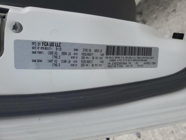 2019 DODGE GRAND CARA 2C4RDGEG0KR760044