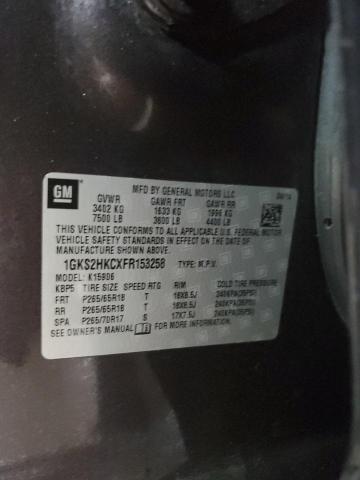 2015 GMC YUKON XL K - 1GKS2HKCXFR153258