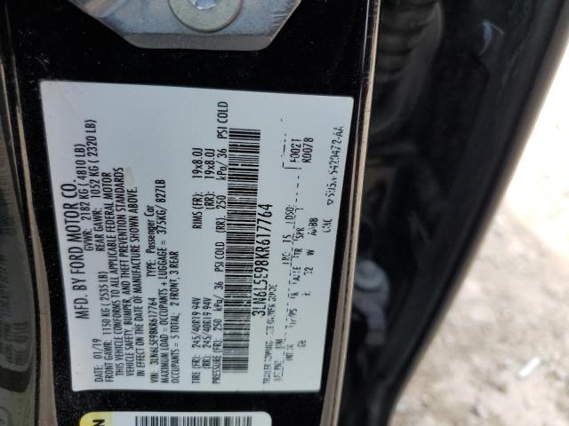 2019 LINCOLN MKZ RESERV 3LN6L5E98KR617764