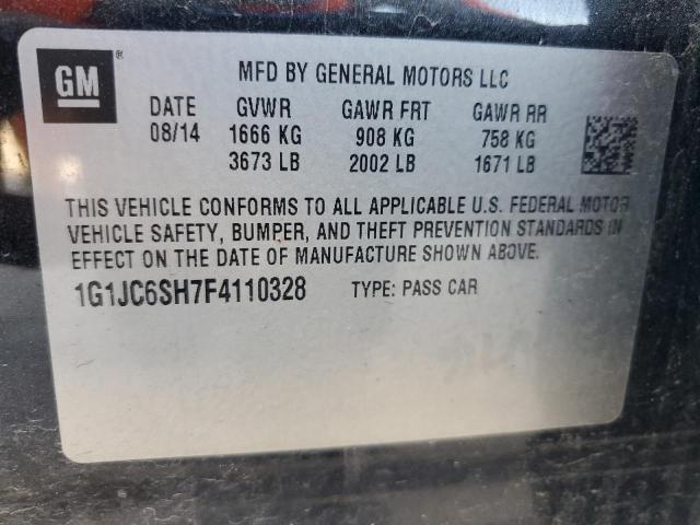2015 CHEVROLET SONIC LT - 1G1JC6SH7F4110328