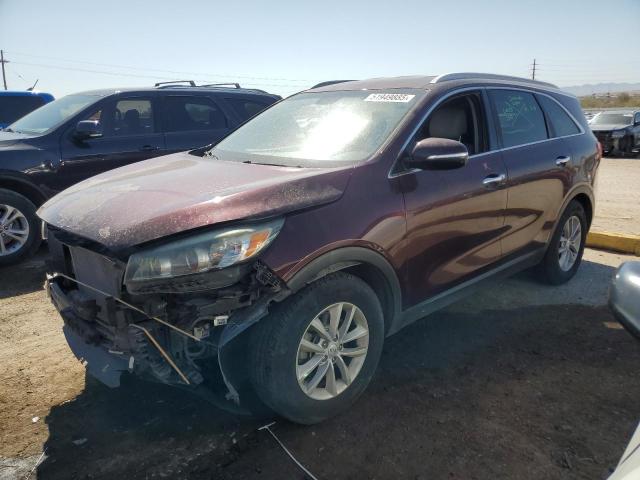 KIA SORENTO LX 2017 maroon  gas 5XYPG4A32HG262926 photo #1