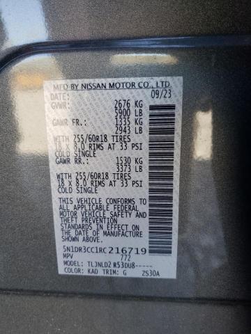 2024 NISSAN PATHFINDER - 5N1DR3CC1RC216719
