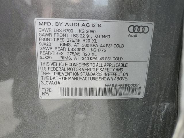 2015 AUDI Q7 PREMIUM WA1LGAFE1FD013515
