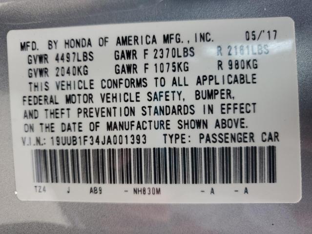 2018 ACURA TLX - 19UUB1F34JA001393