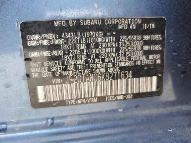 2019 SUBARU CROSSTREK - JF2GTANC6K8271634