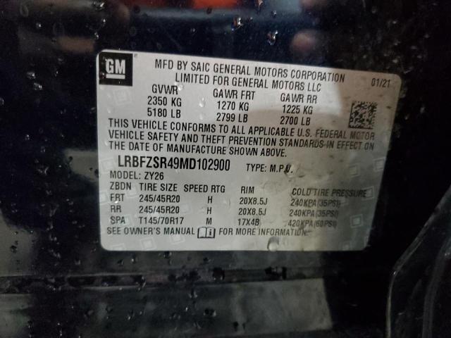 2021 BUICK ENVISION A - LRBFZSR49MD102900