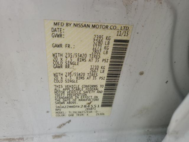 2015 NISSAN MURANO S - 5N1AZ2MH0FN284551