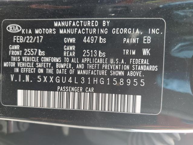 2017 KIA OPTIMA EX - 5XXGU4L31HG158955
