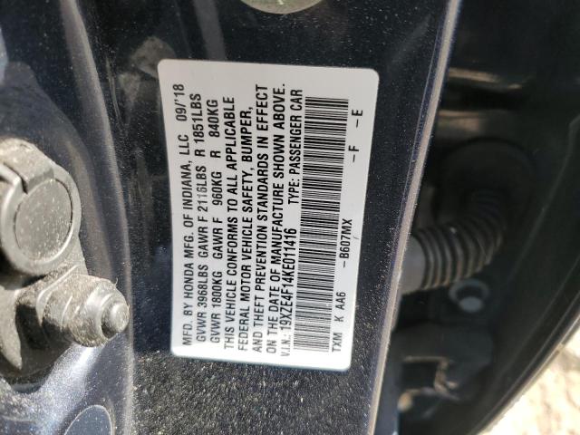 2019 HONDA INSIGHT LX 19XZE4F14KE011416