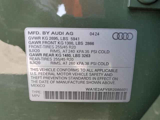 2024 AUDI Q5 E PREMI - WA1E2AFY5R2086601