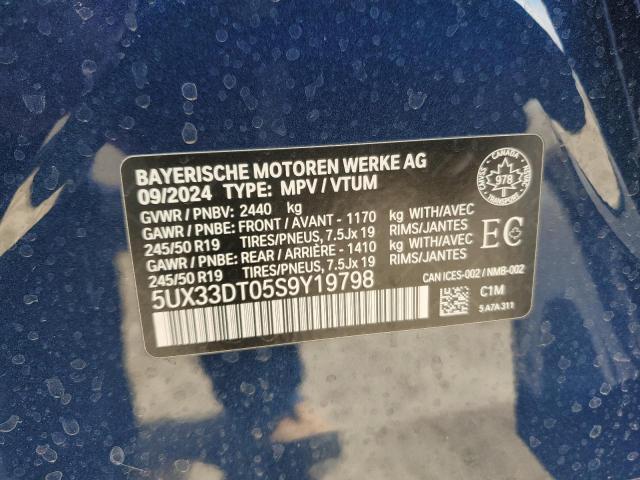 2025 BMW X4 XDRIVE3 5UX33DT05S9Y19798