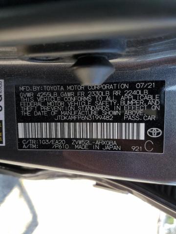 2022 TOYOTA PRIUS PRIM - JTDKAMFP6N3199482