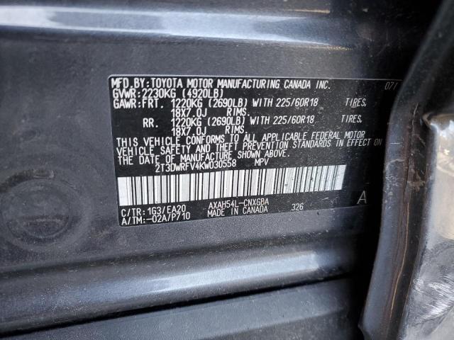 2019 TOYOTA RAV4 LIMIT - 2T3DWRFV4KW030558