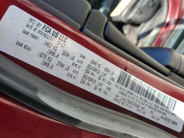 2017 JEEP GRAND CHER - 1C4RJFBG8HC760608