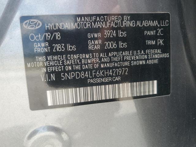 2019 HYUNDAI ELANTRA SE - 5NPD84LF6KH421972