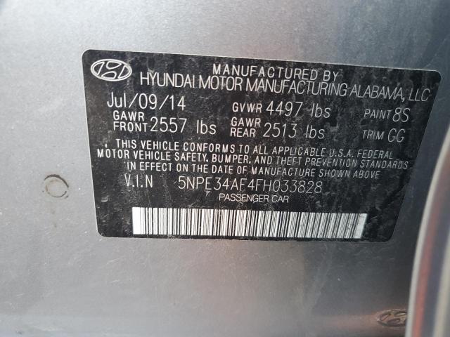 2015 HYUNDAI SONATA SPO 5NPE34AF4FH033828