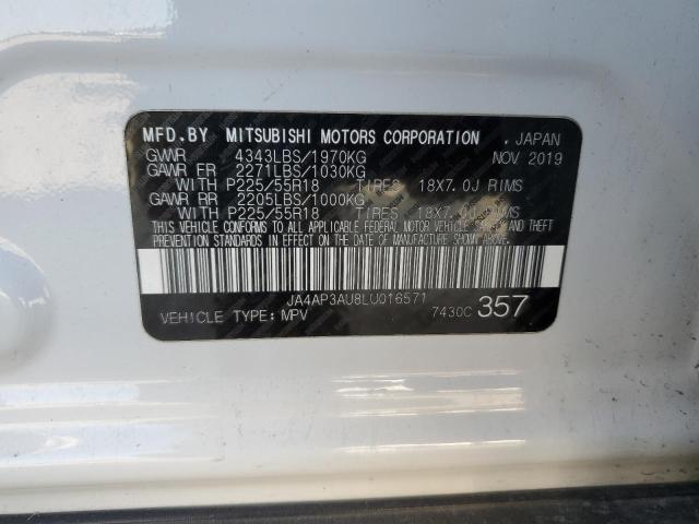 2020 MITSUBISHI OUTLANDER - JA4AP3AU8LU016571