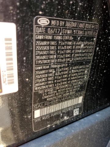 2017 LAND ROVER DISCOVERY - SALRHBBV4HA027012