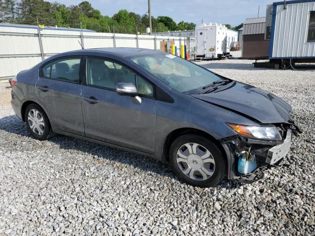 Vin: jhmfb4f30cs003307, lot: 53779535, honda civic hybrid l 20124
