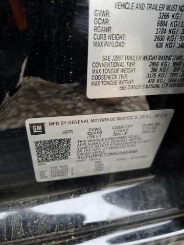 2021 GMC SIERRA K15 - 3GTU9FET2MG241458