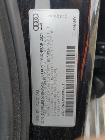 2016 AUDI S6 PREMIUM WAUF2AFC0GN006581