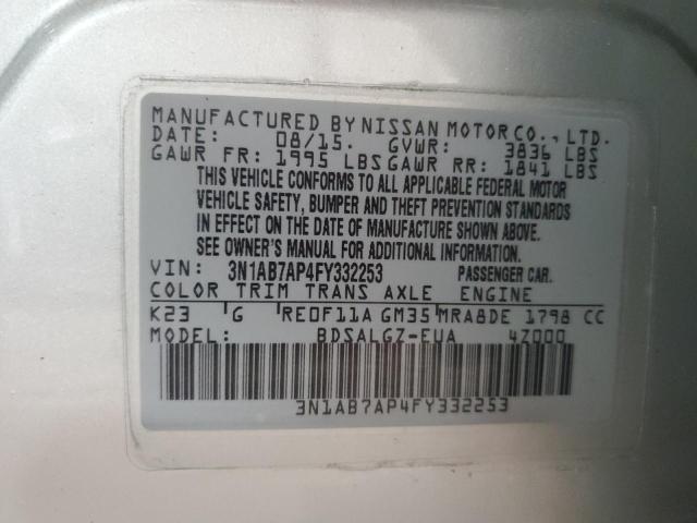 2015 NISSAN SENTRA S - 3N1AB7AP4FY332253