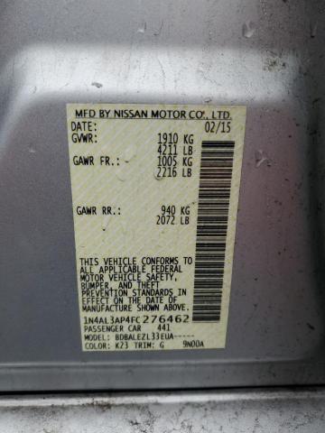 2015 NISSAN ALTIMA 2.5 - 1N4AL3AP4FC276462