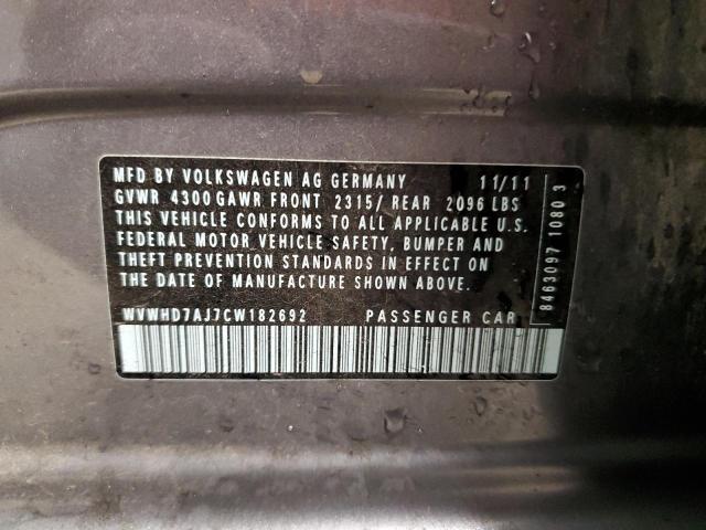 2012 VOLKSWAGEN GTI - WVWHD7AJ7CW182692