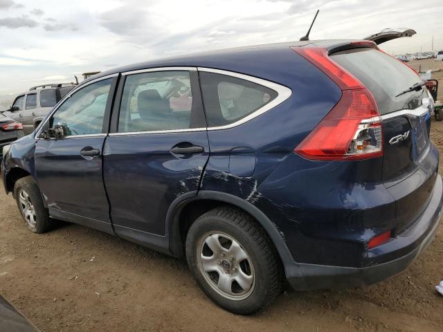 HONDA CR-V LX 2015 blue 4dr spor gas 2HKRM4H3XFH606824 photo #3