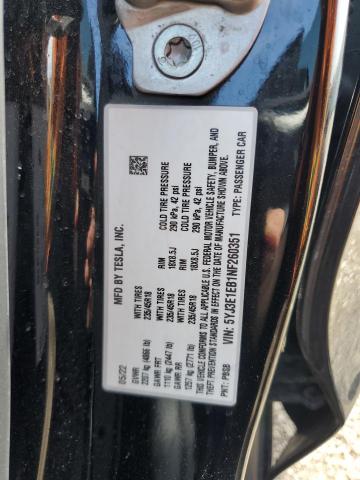 2022 TESLA MODEL 3 - 5YJ3E1EB1NF260351