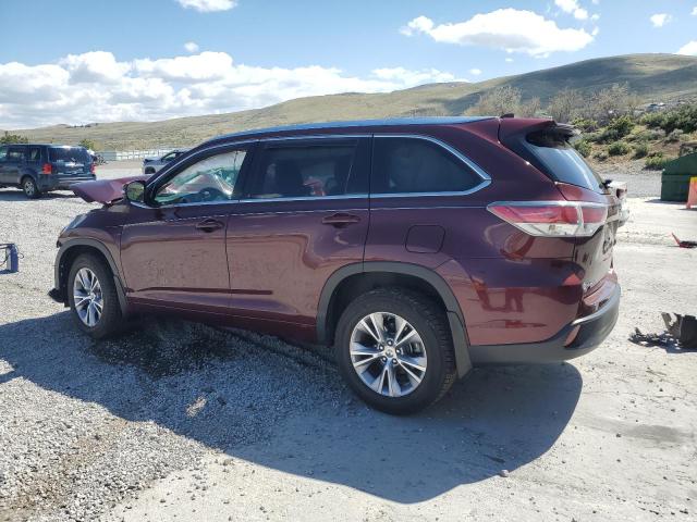 Vin: 5tdjkrfhxfs212670, lot: 54719645, toyota highlander xle 20152