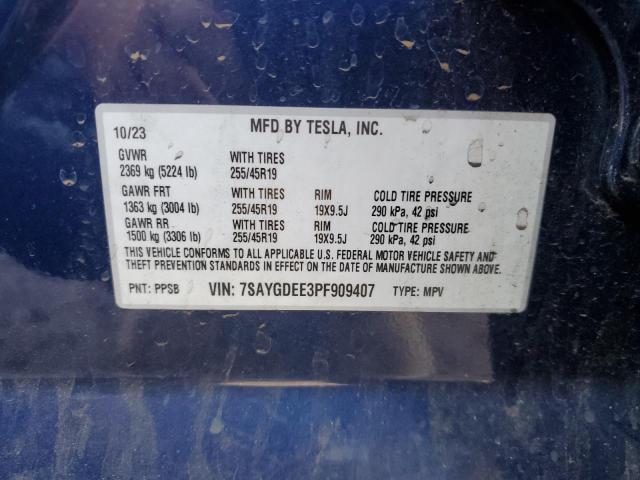 2023 TESLA MODEL Y - 7SAYGDEE3PF909407