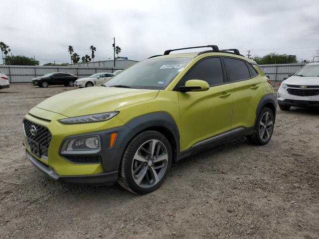HYUNDAI KONA LIMIT 2020 green  gas KM8K33A5XLU549886 photo #1