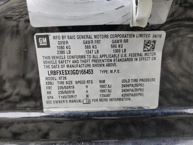 2016 BUICK ENVISION P LRBFXESX0GD166453