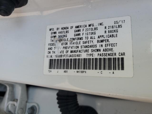 2018 ACURA TLX - 19UUB1F37JA000481