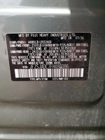 2015 SUBARU FORESTER 2 - JF2SJADC7FH480386
