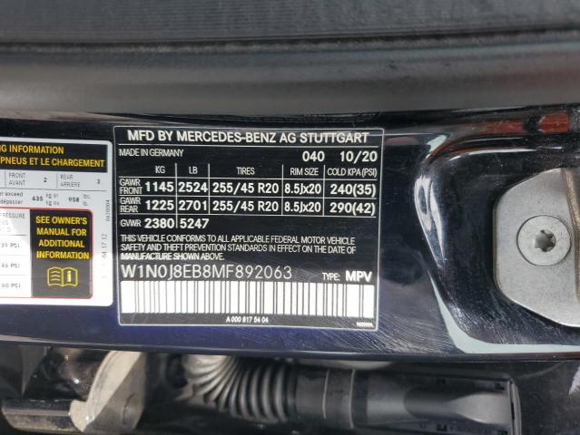 2021 MERCEDES-BENZ GLC COUPE - W1N0J8EB8MF892063