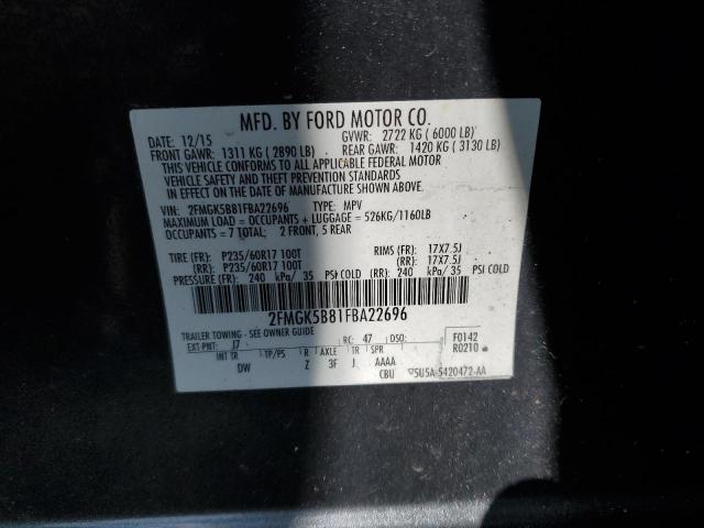 2015 FORD FLEX SE 2FMGK5B81FBA22696